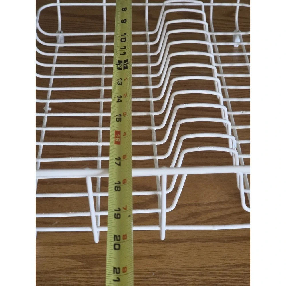 Rubbermaid Coated Wire Sink Dish Drainer Rack Rubber Bottom Vintage